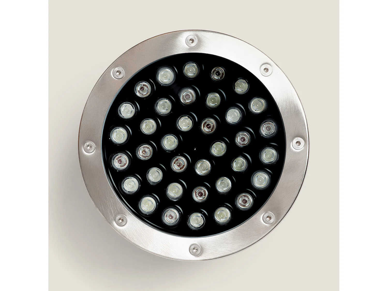 Spot LED RGB Fixation au Sol 12V 36W Submersible IP68 RGB