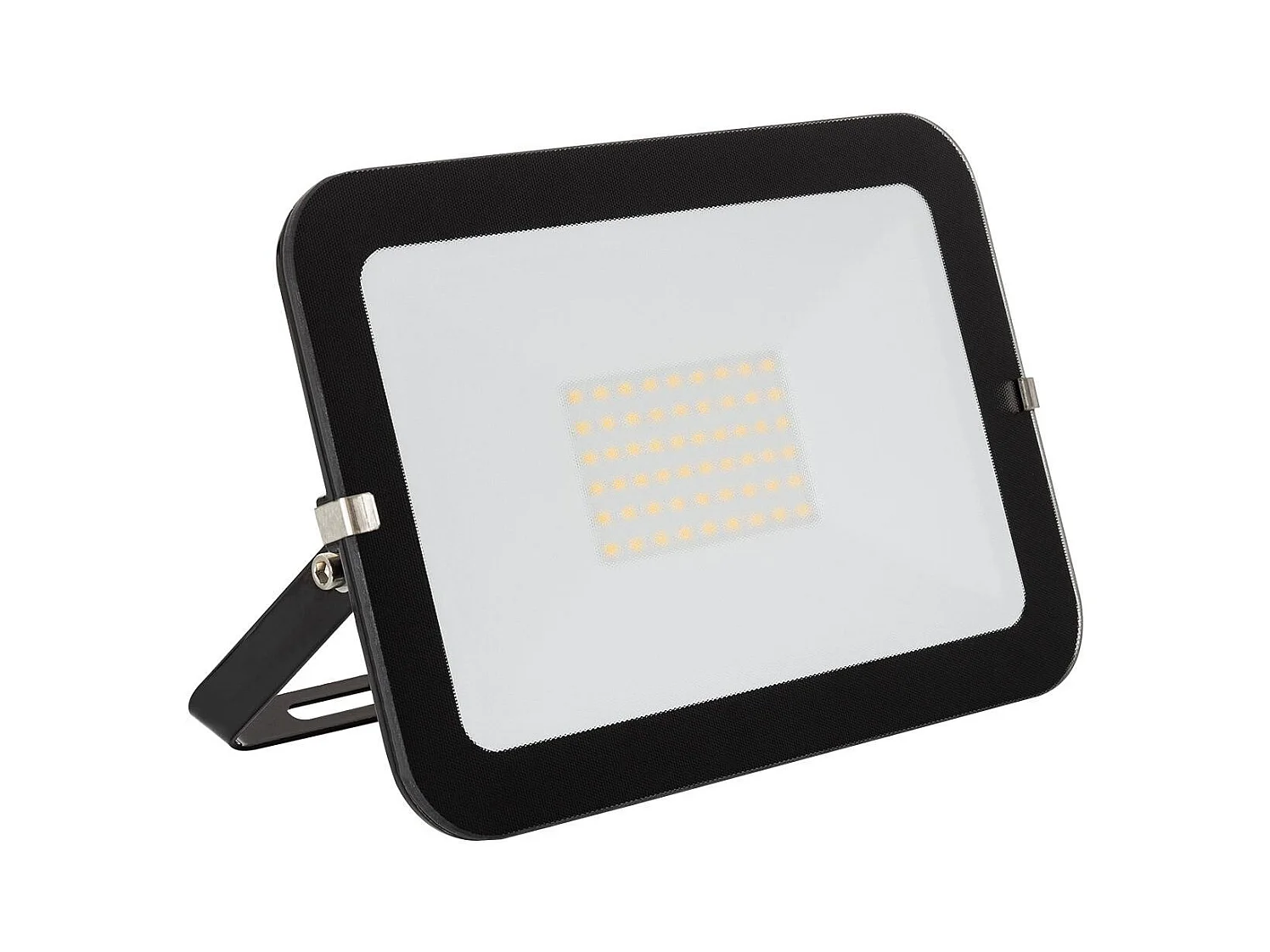 Projecteur LED Extra-Plat Crystal 120lm/W IP65 50W Noir 3000K Blanc chaud