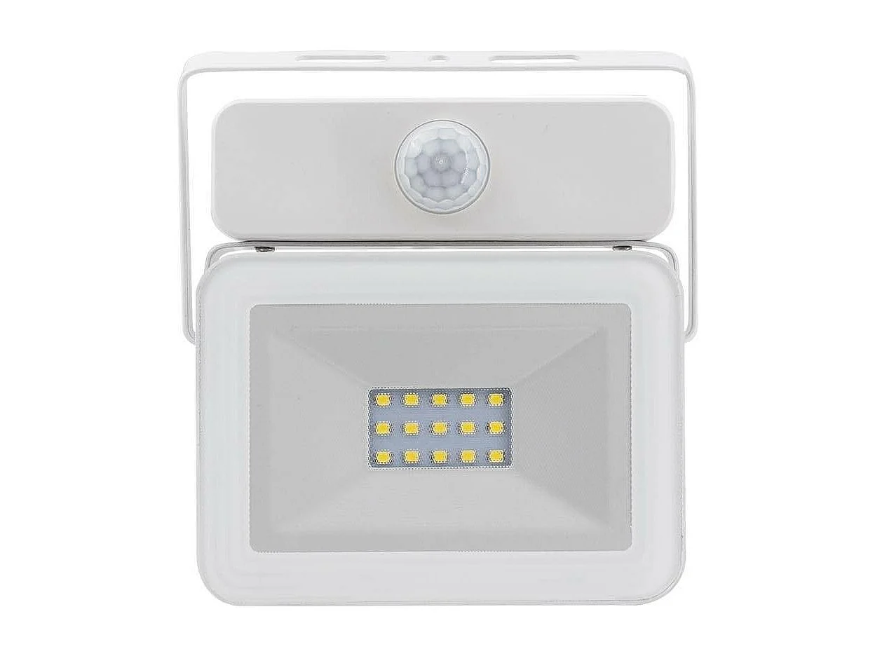 Foco Proyector LED 10W 120 lm/W IP65 Slim con Detector de Movimiento PIR 4500K Blanco Neutro