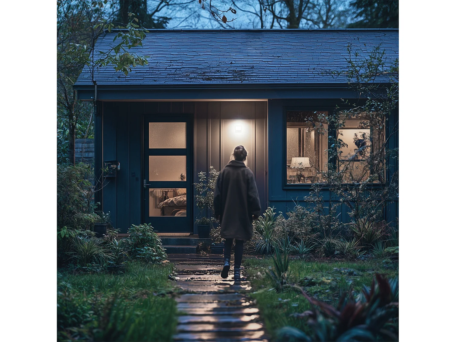 Projecteur LED Slim Crystal 120lm/W 10W IP65 avec Détecteur de Présence PIR  4500K Blanc neutre