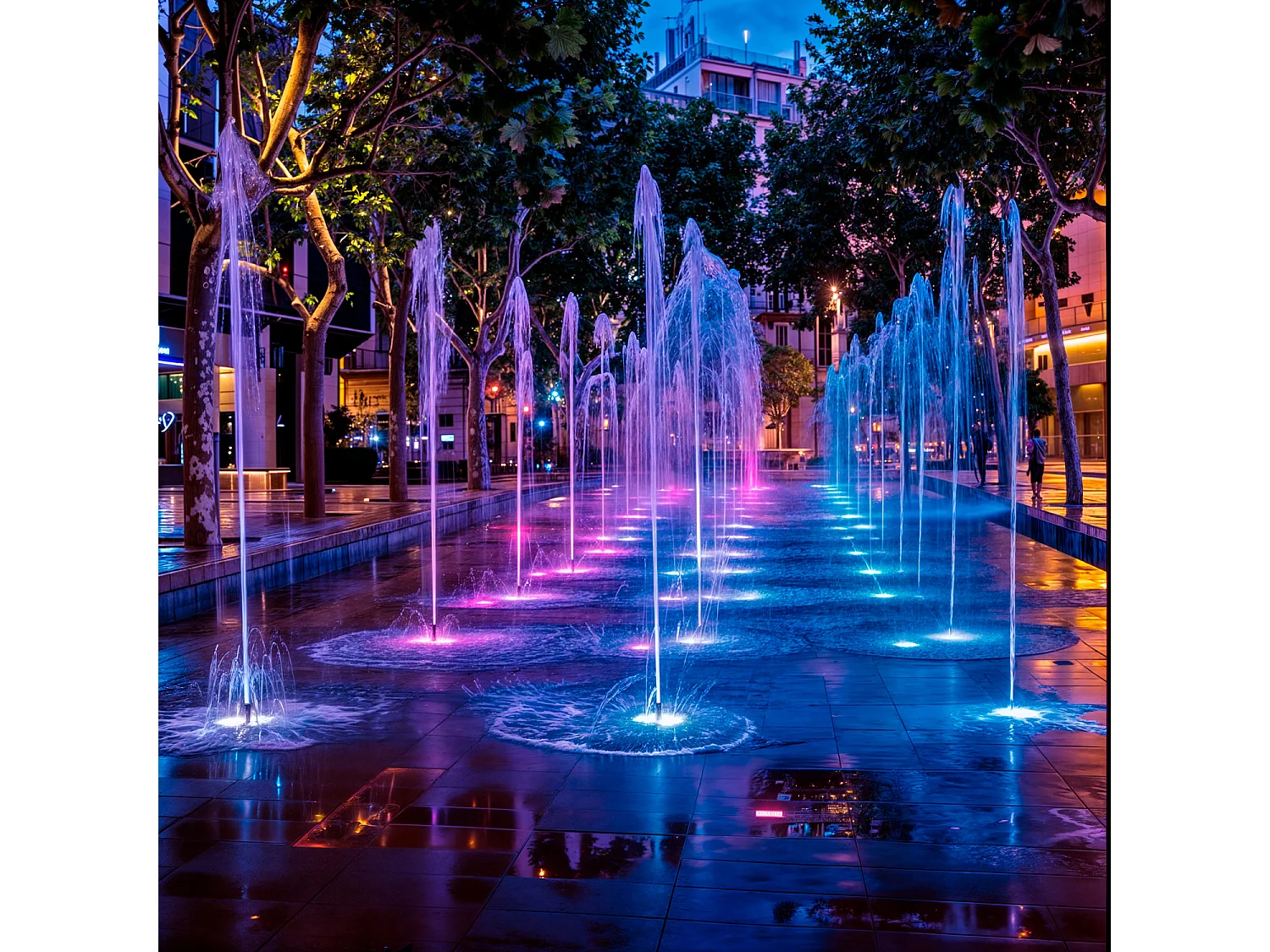 Spot LED Fixation au Sol RGB 12V 9W IP68