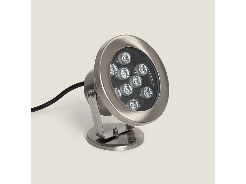 Spot LED Fixation au Sol RGB 12V 9W IP68