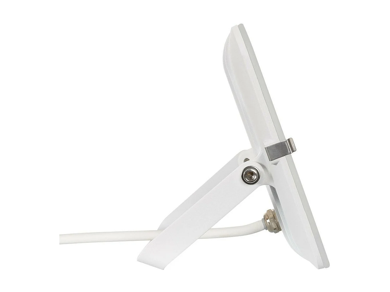 Proiettore LED Slim 50W 120lm/W IP65 Vetro Bianco Bianco Caldo 3000K