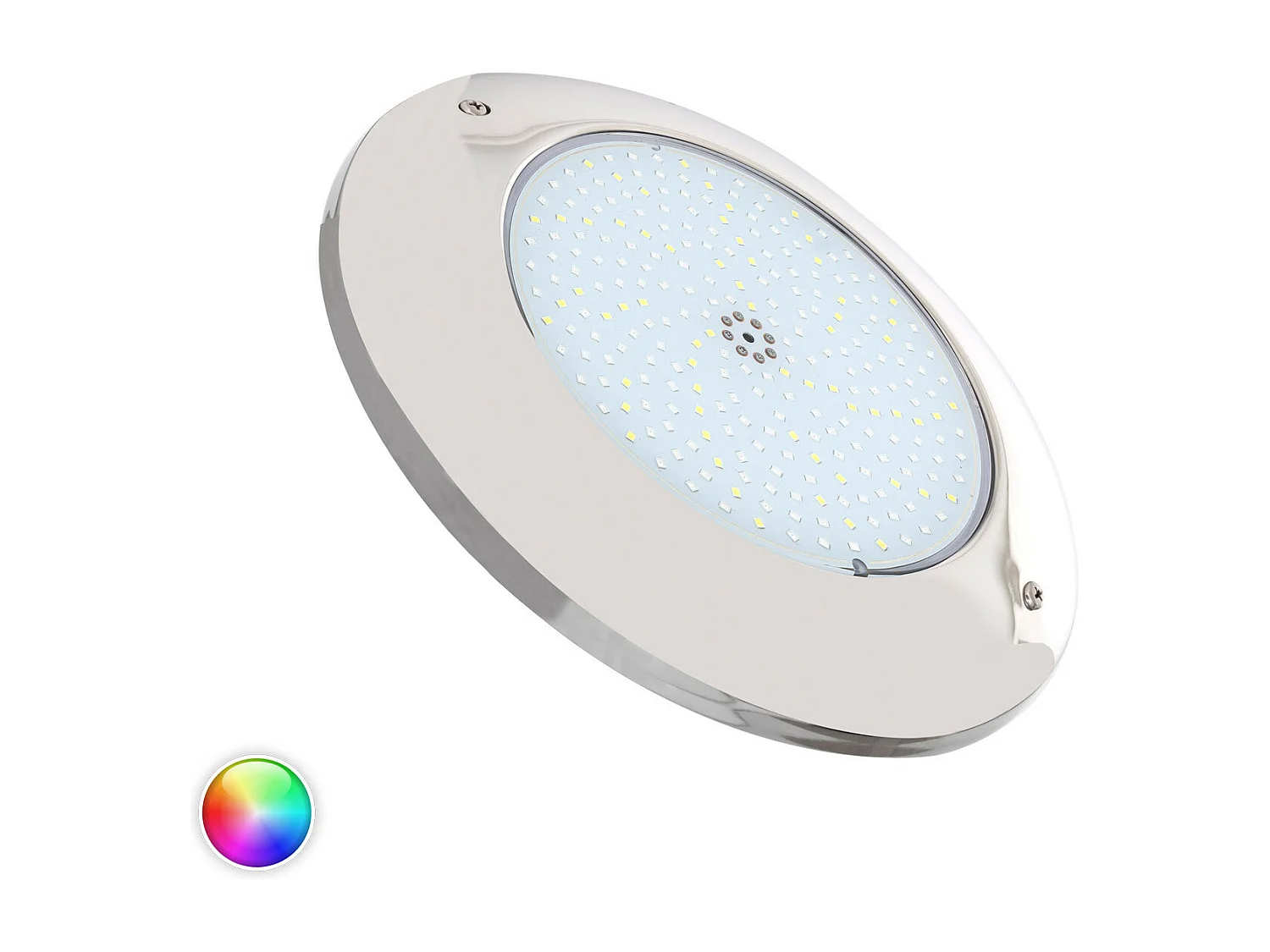 Spot LED Piscine en Saillie Inox RGBW Submersible 12V DC IP68 20W  Non RGBW