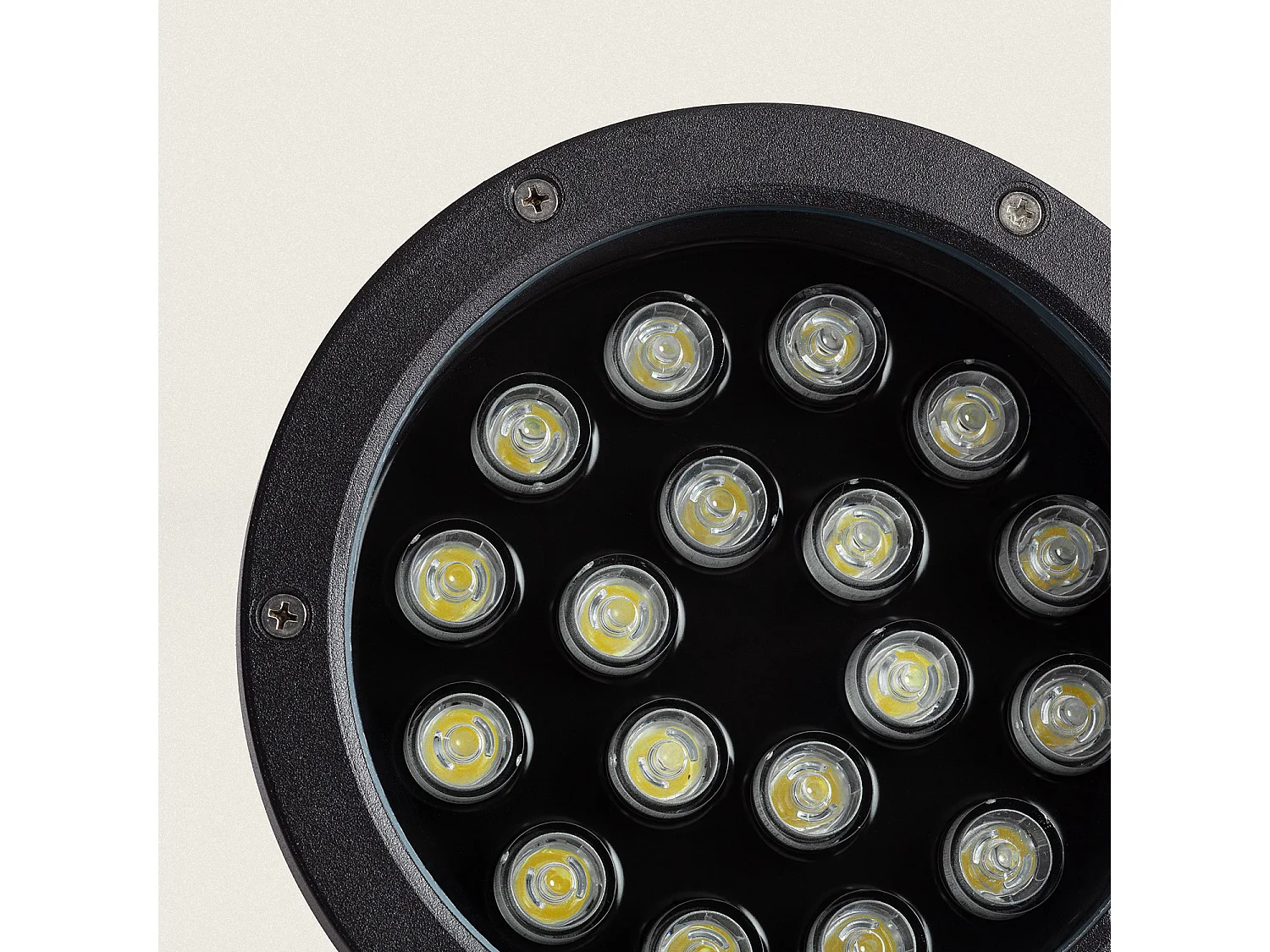 Spot LED Extérieur 18W Colmar sur Piquet Noir Blanc Neutre 4000K4000K