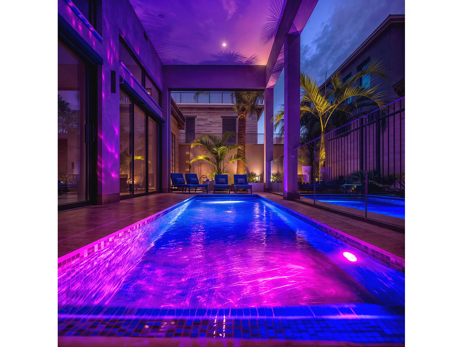 Spot LED Piscine en Saillie Inox RGB Submersible 12V AC IP68 20W  Oui RGB