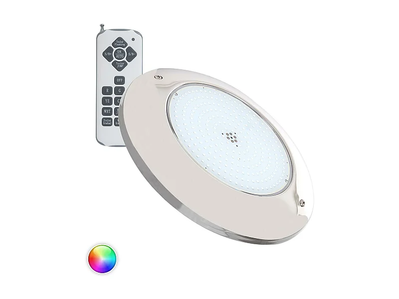 Spot LED Piscine en Saillie Inox RGB Submersible 12V AC IP68 20W  Oui RGB