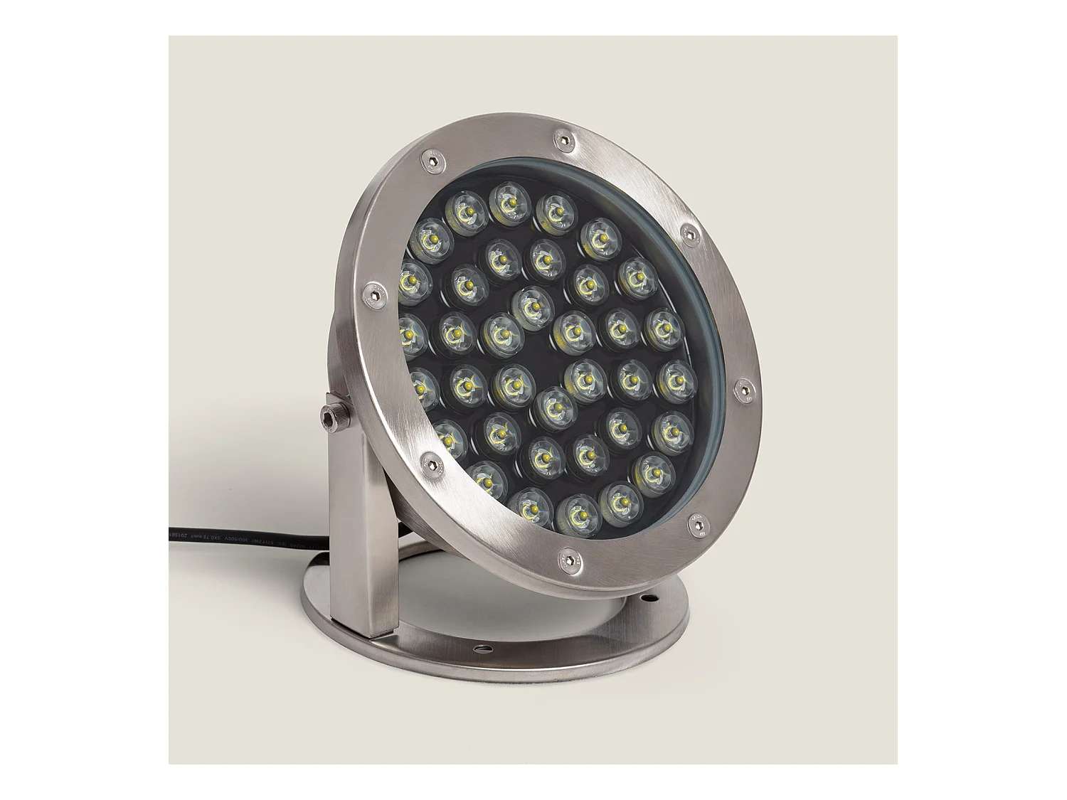 Spot LED Fixation au Sol 12V 36W Submersible IP68 4000K Blanc neutre