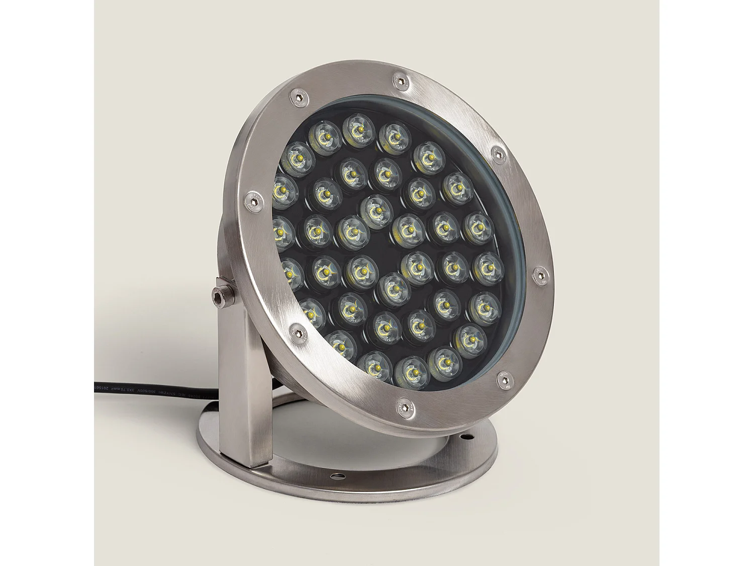 Spot LED Fixation au Sol 12V 36W Submersible IP68 4000K Blanc neutre