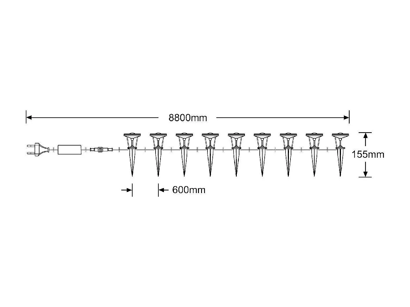 Luces Exterior LED RGBW 5W WiFi Gardenspot RGBW