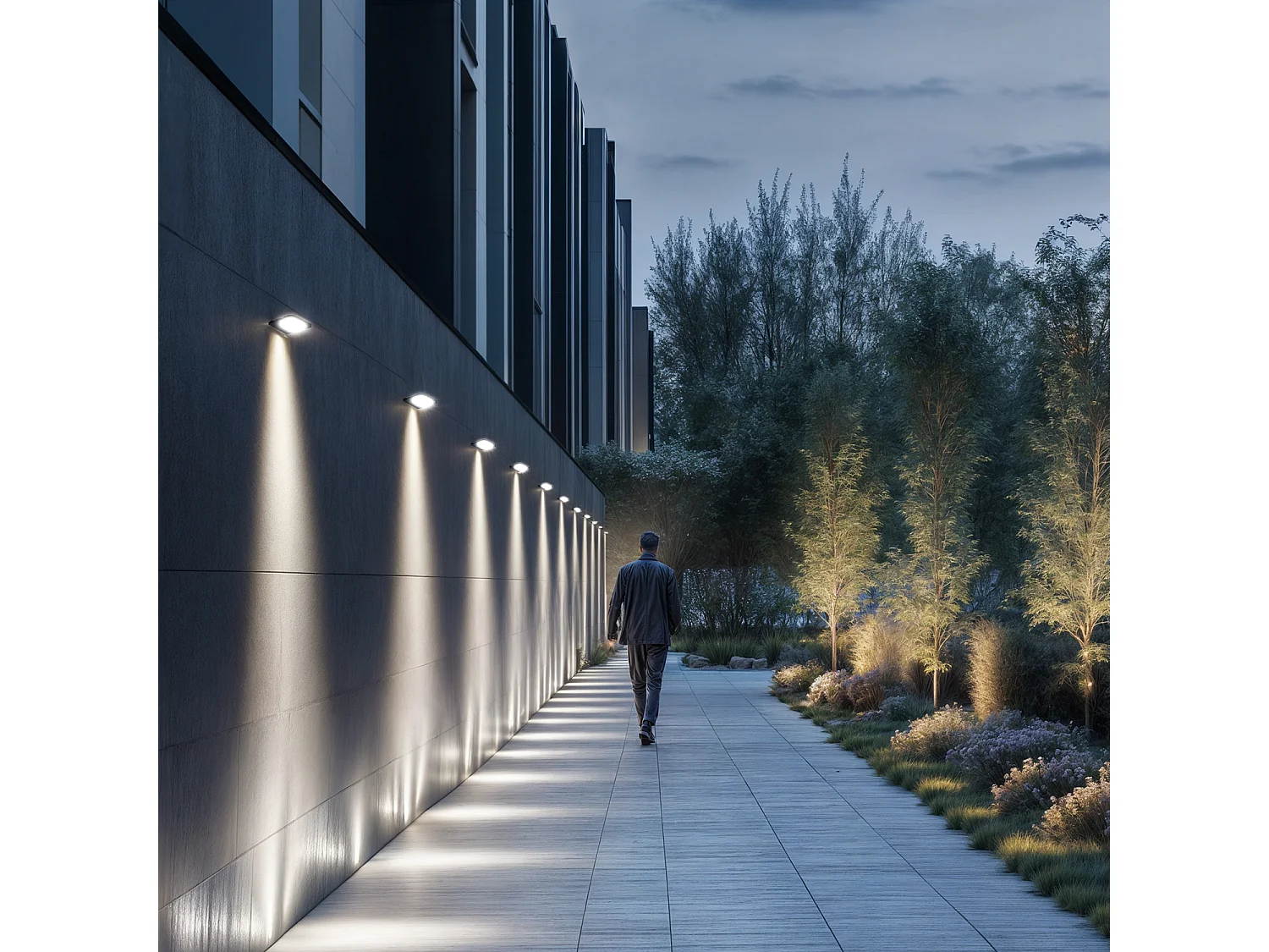 Projecteur LED HE PRO 140lm/W 20W Dimmable IP65 avec Détecteur de Mouvement Radar  4000K Blanc neutre