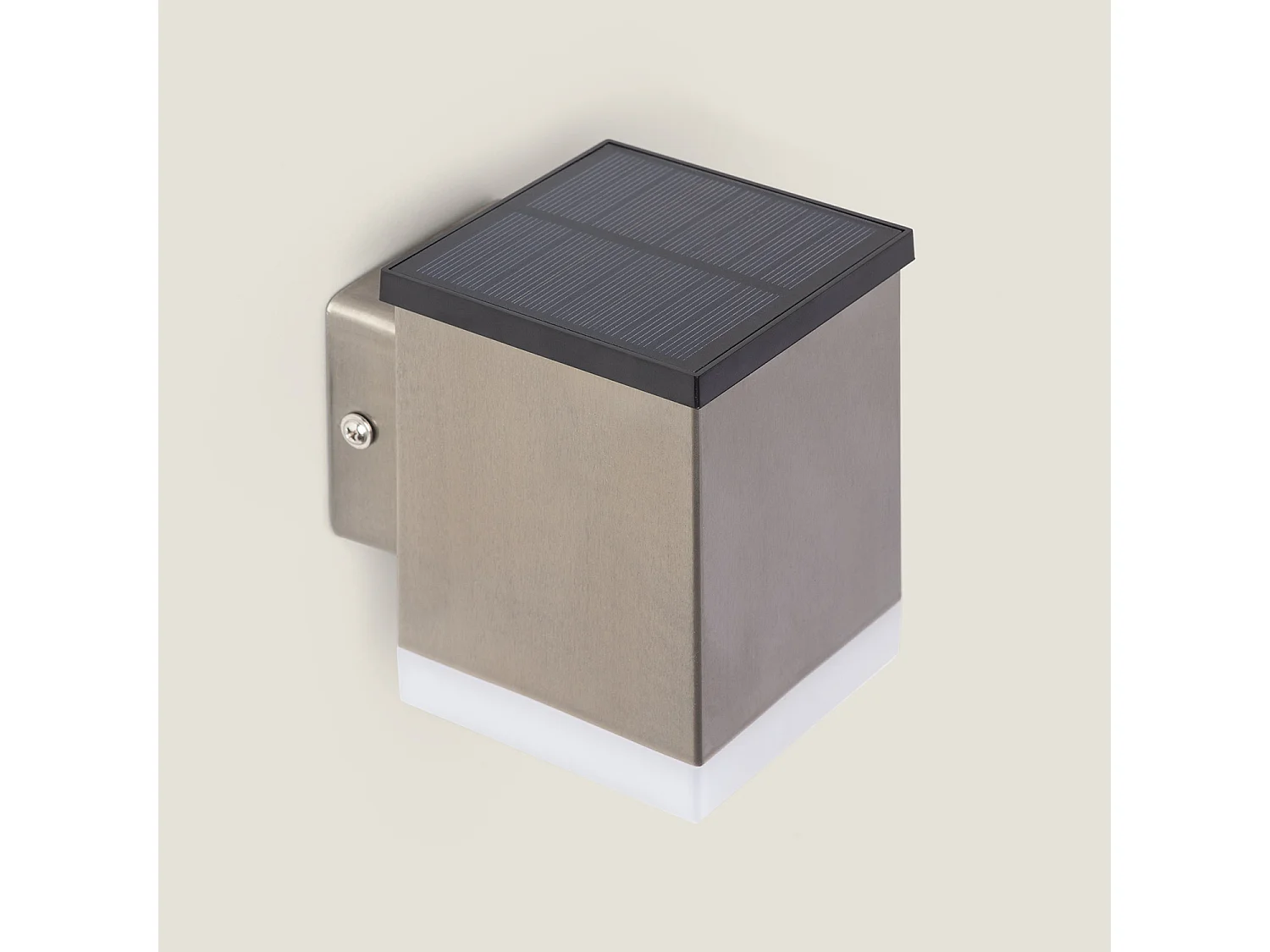 Applique da Parete LED Solare Per Esterni Alluminio Jafaro 3000K Bianco Caldo