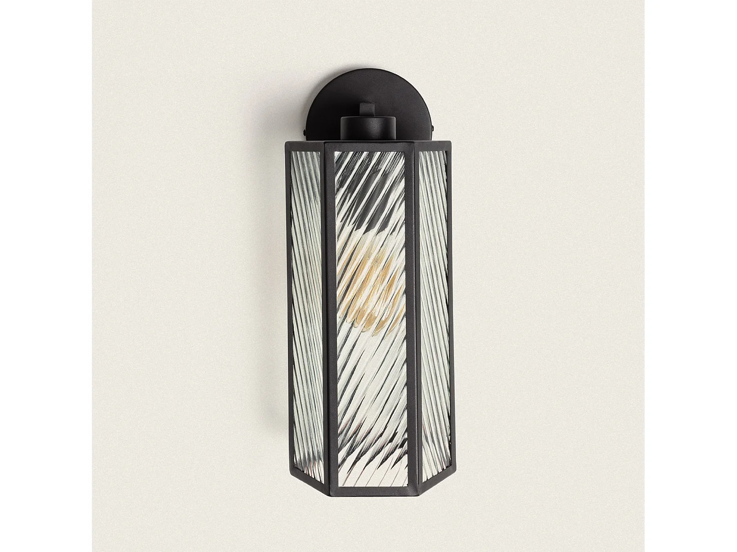 Lampe Murale Verre Hadley Noir