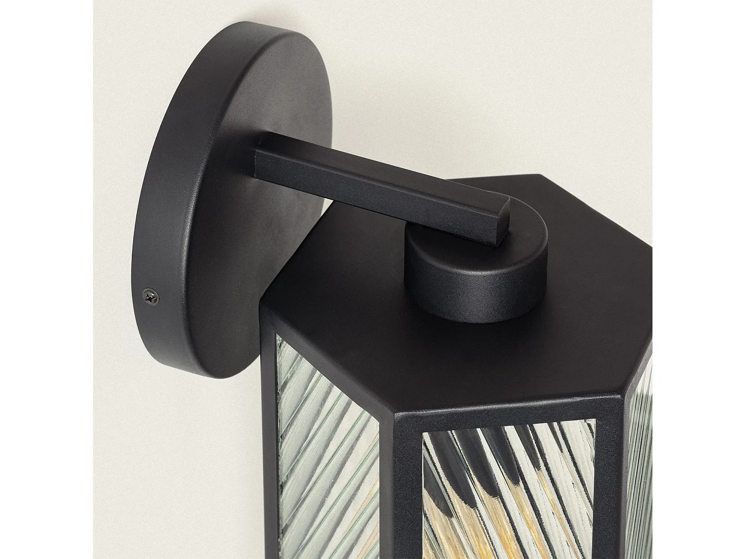 Lampe Murale Verre Hadley Noir