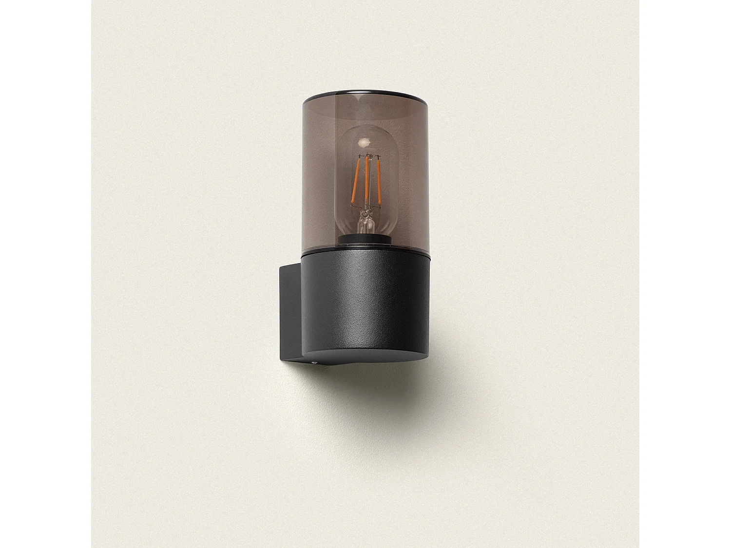 Aplique de Pared Exterior Aluminio Solok Negro Mate