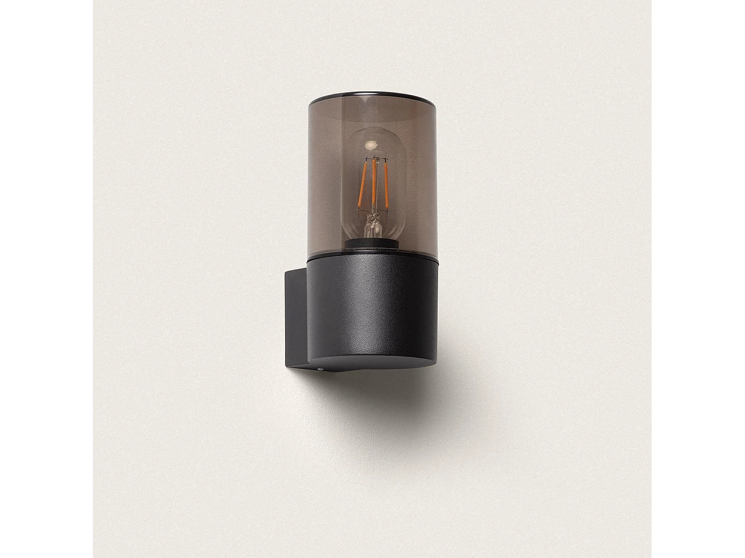 Aplique de Pared Exterior Aluminio Solok Negro Mate