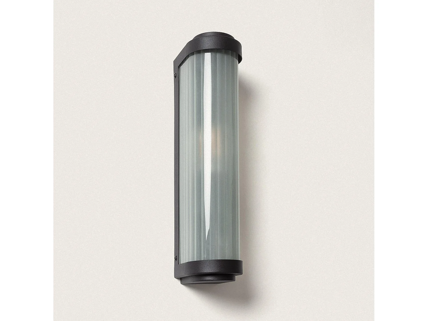 Aplique de Pared Exterior Cristal Peridot Negro