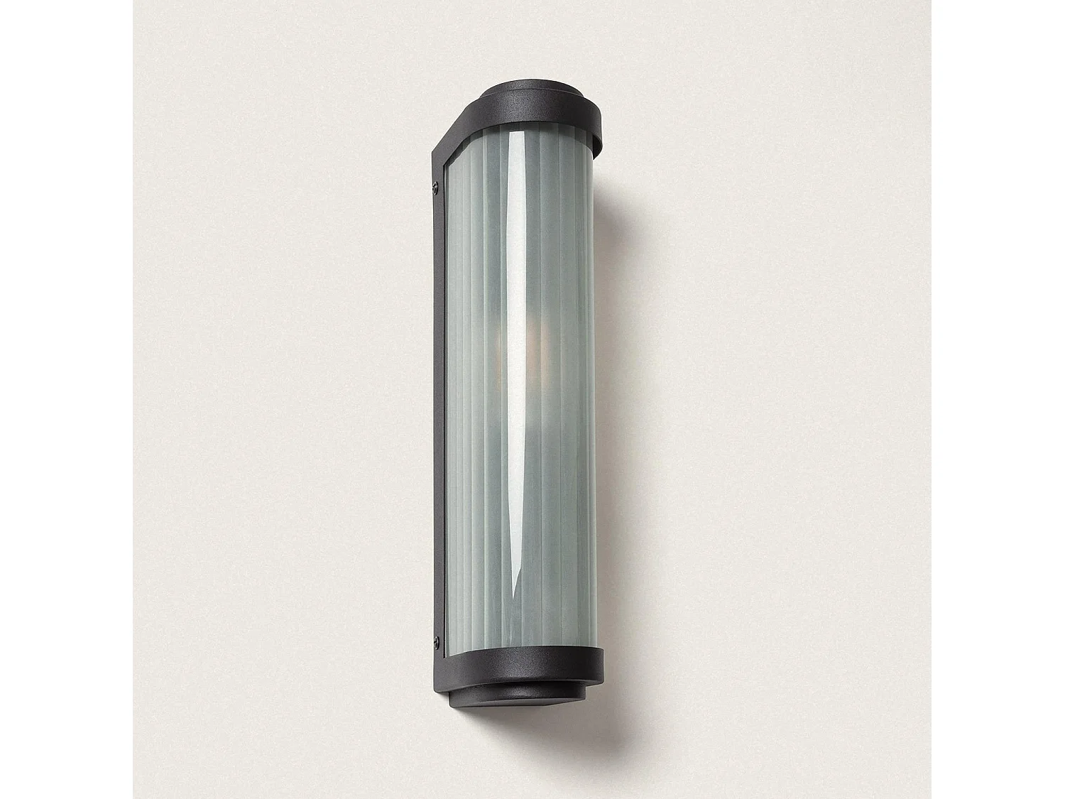 Aplique de Pared Exterior Cristal Peridot Negro