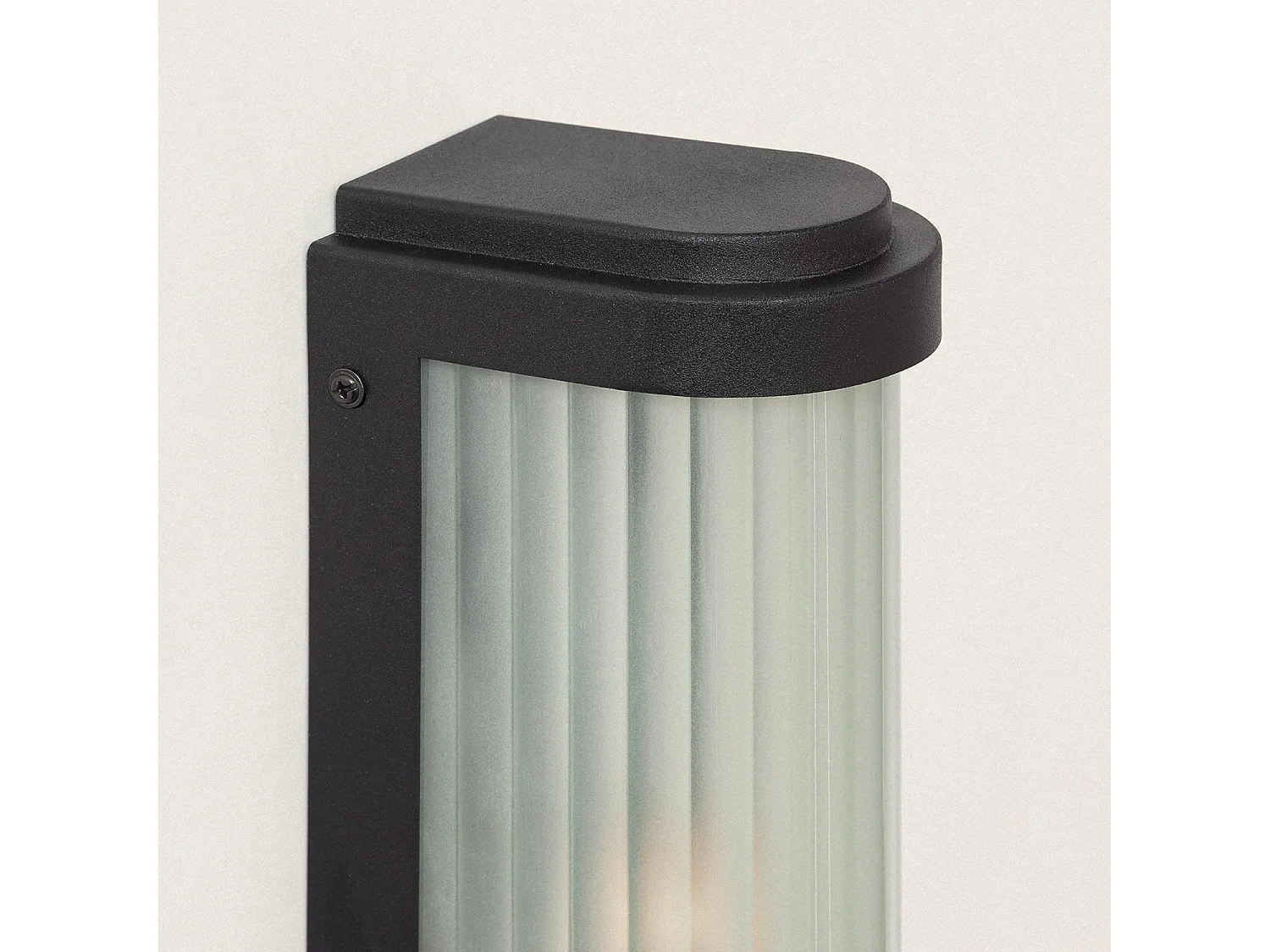 Aplique de Pared Exterior Cristal Peridot Negro