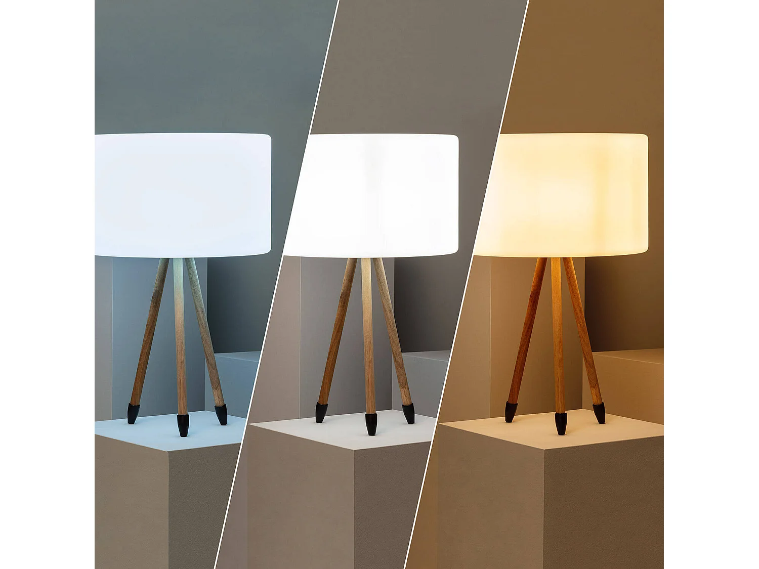 Lampe à Poser Extérieure Makaik Blanc