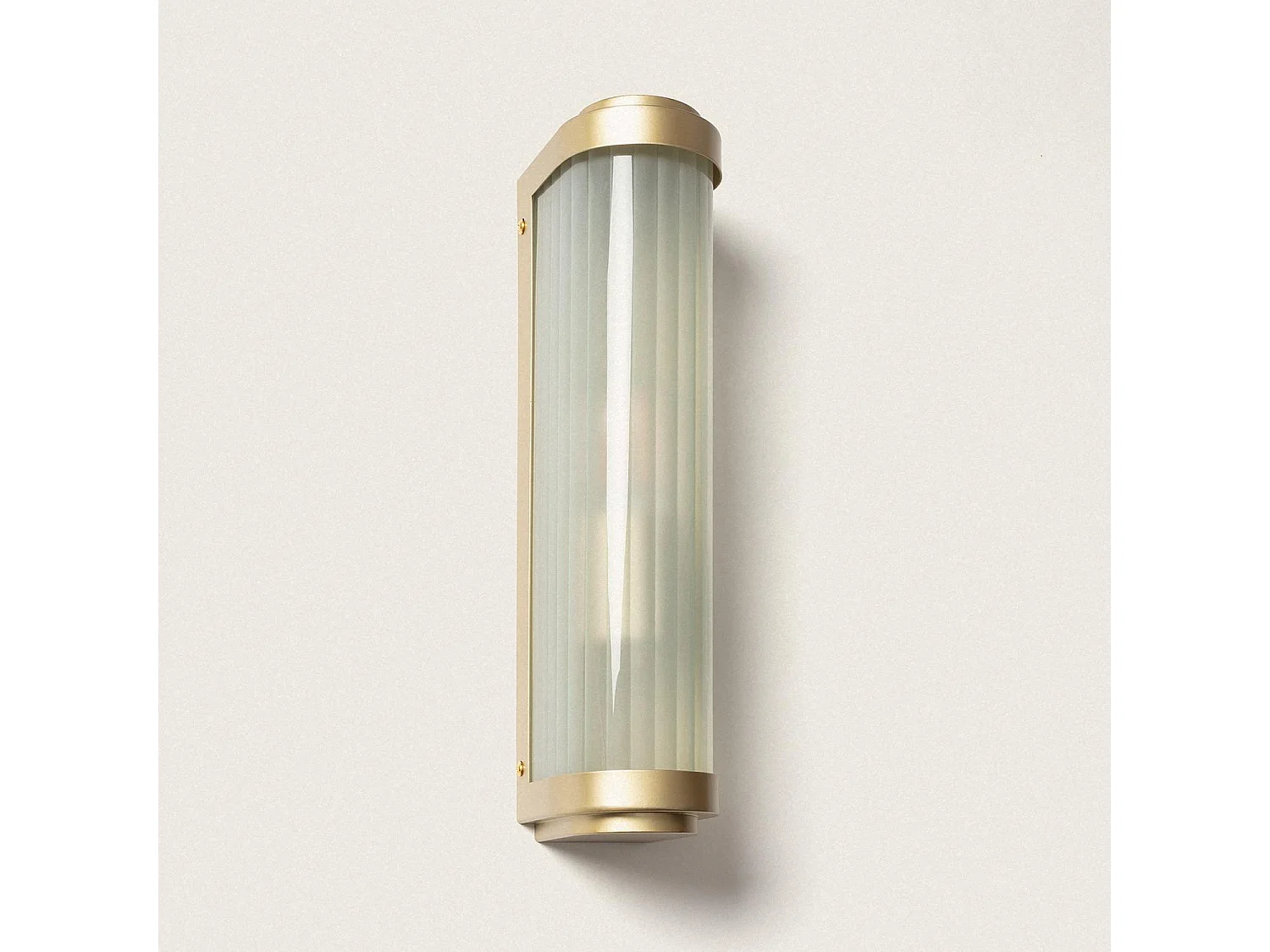 Applique da Parete per Esterni Vetro Peridot Oro