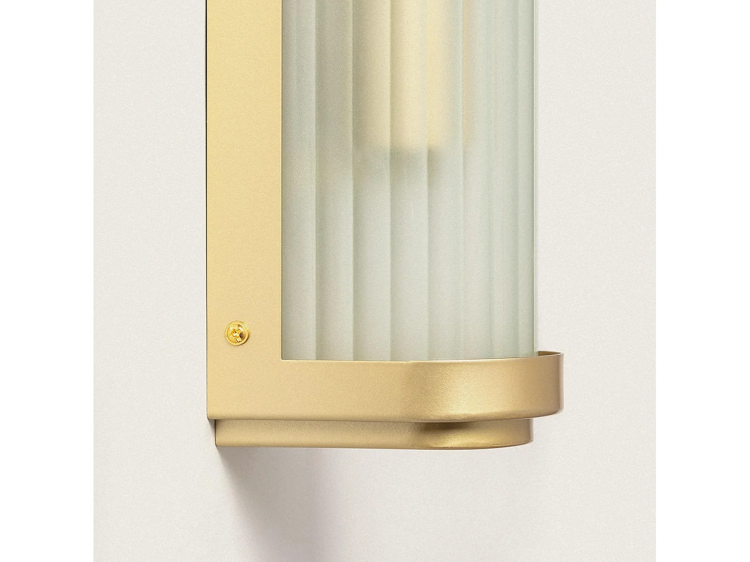 Applique da Parete per Esterni Vetro Peridot Oro