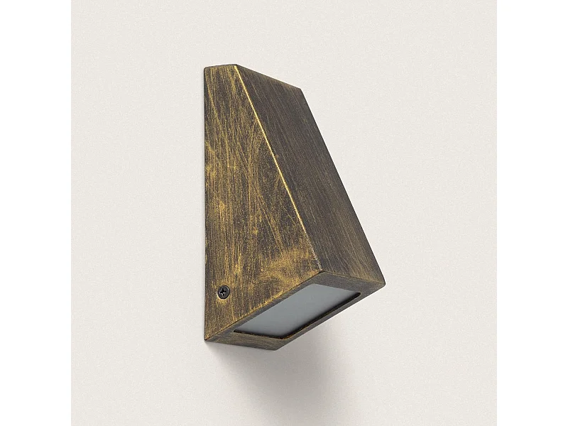 Aplique de Pared Exterior Metal y Cristal Ruzafa Blanco