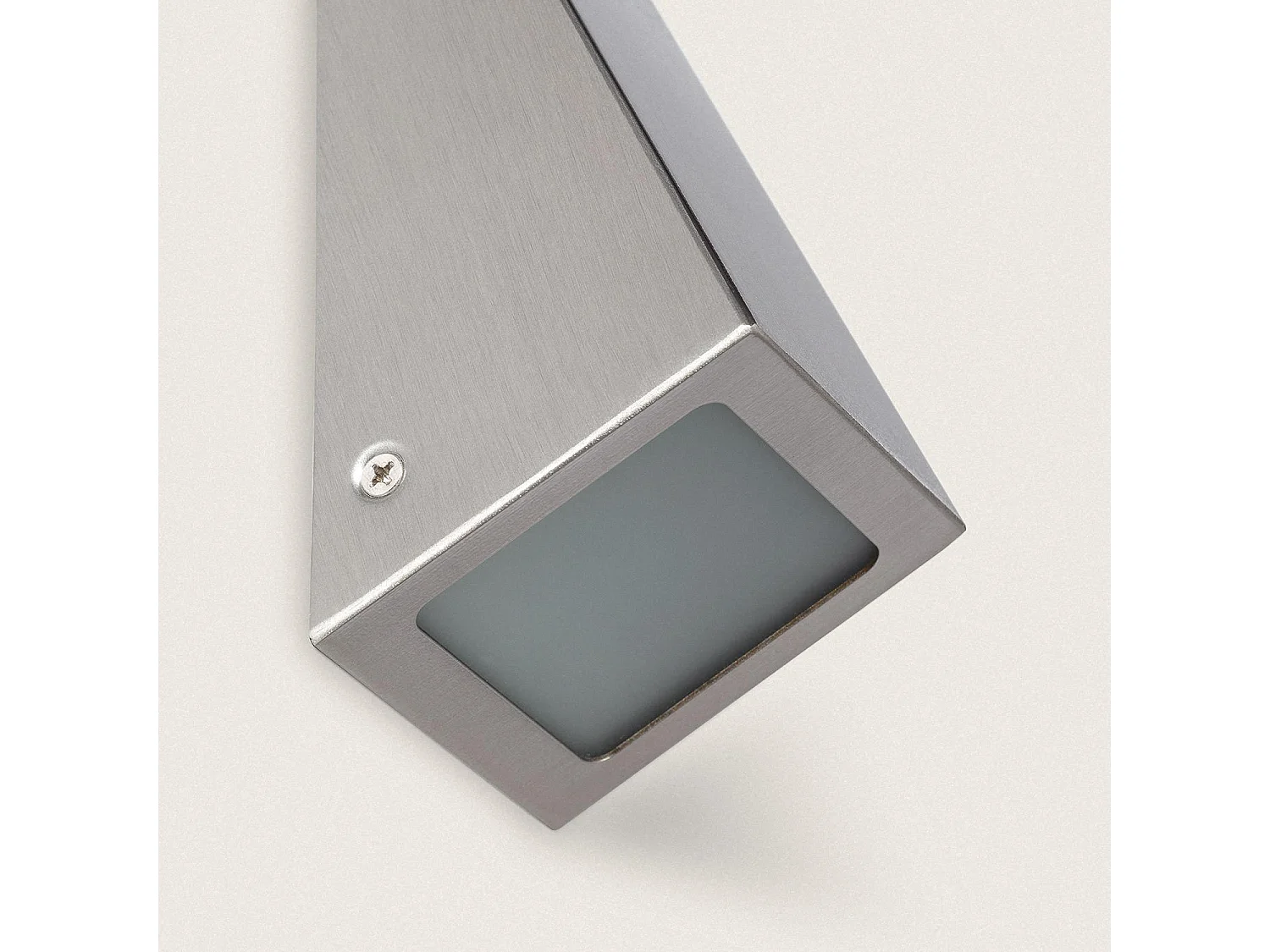 Aplique de Pared Exterior Metal y Cristal Ruzafa Blanco
