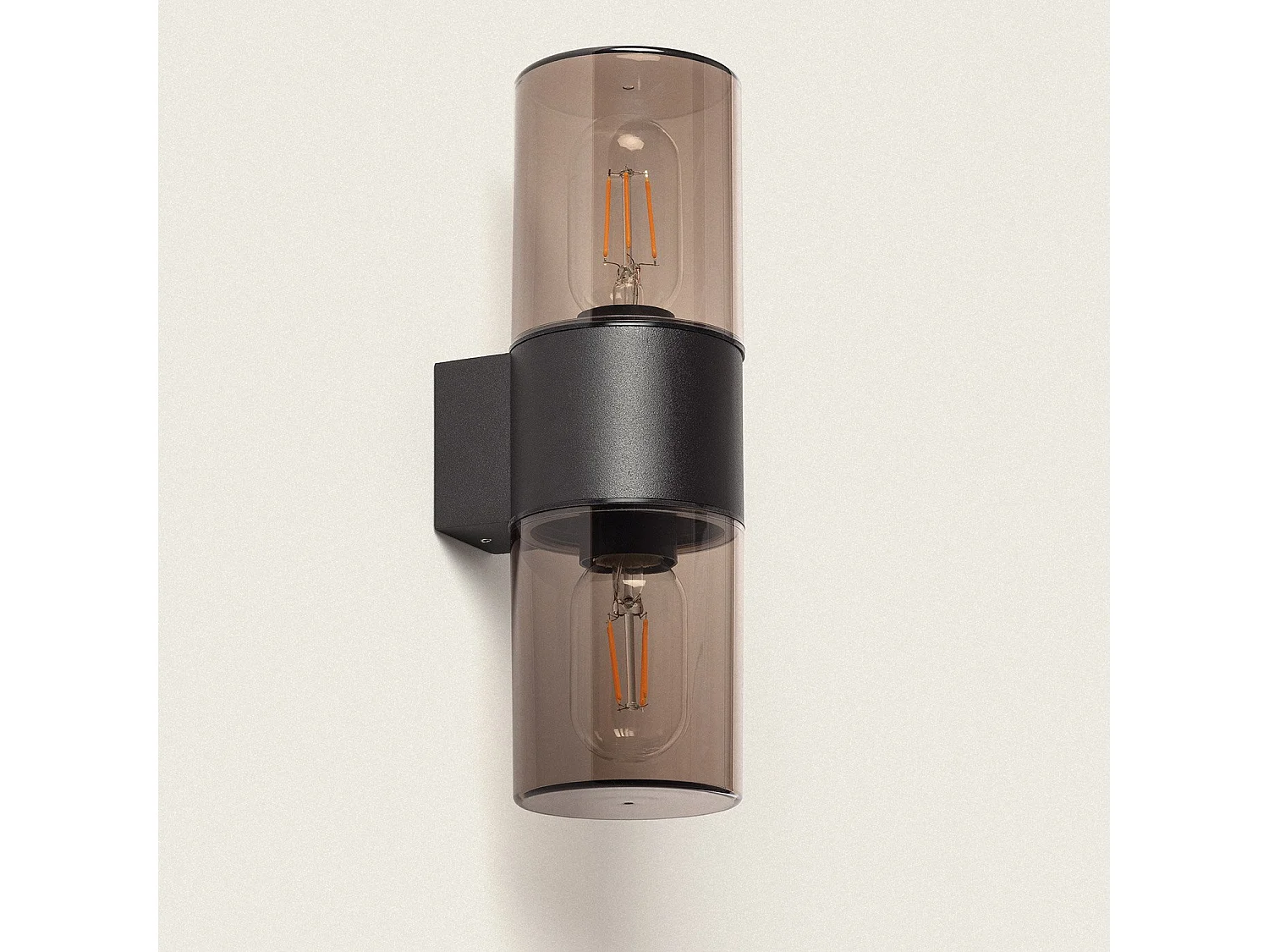 Applique Murale Extérieure Aluminium Deux Spots Solok Noir