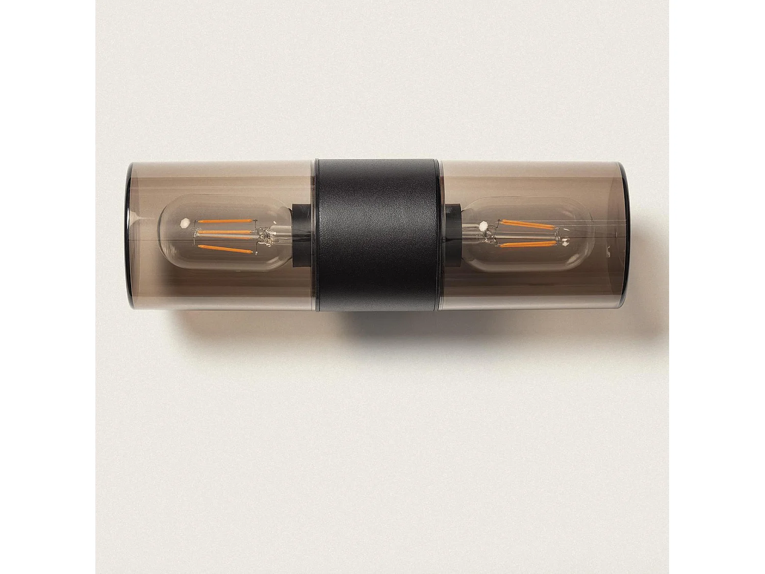 Applique Murale Extérieure Aluminium Deux Spots Solok Noir