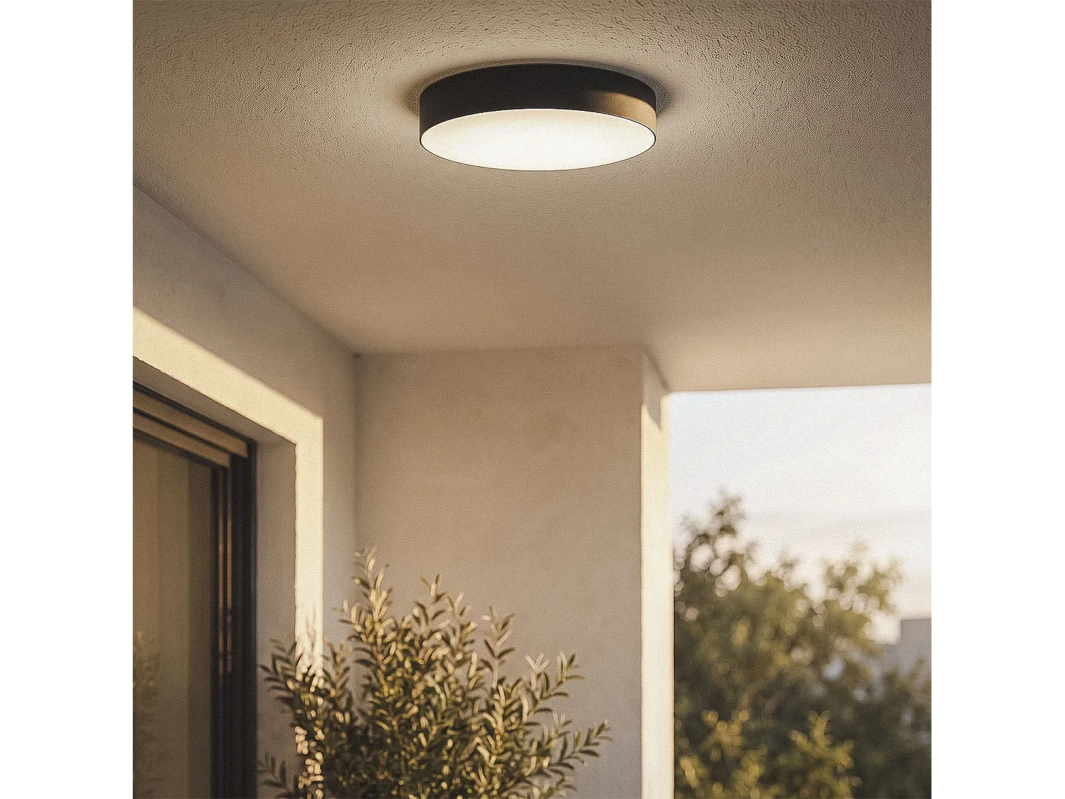 Plafón Exterior LED 21W Circular para Exterior Ø320 mm Juno IP65 4000K Blanco Neutro