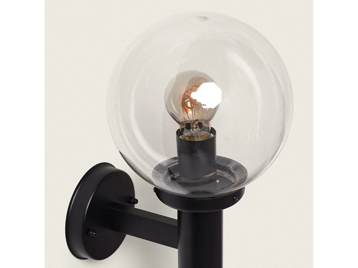 Lámpara de Pared Exterior Acero Jeyko Negro