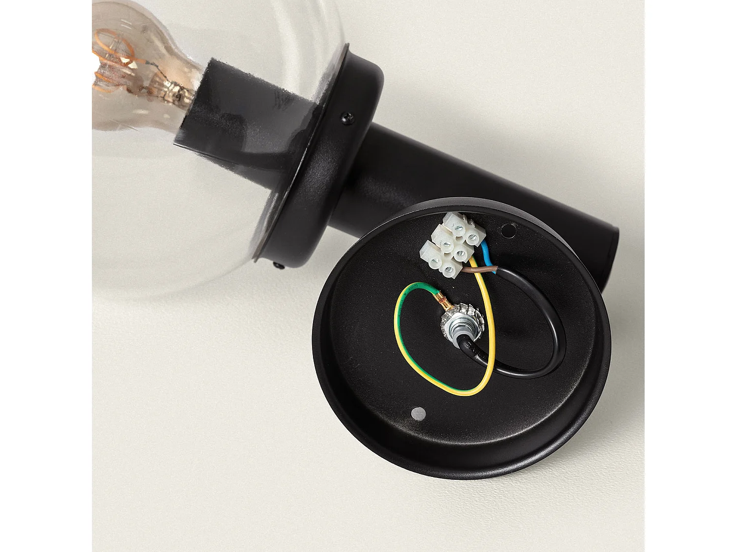 Lámpara de Pared Exterior Acero Jeyko Negro