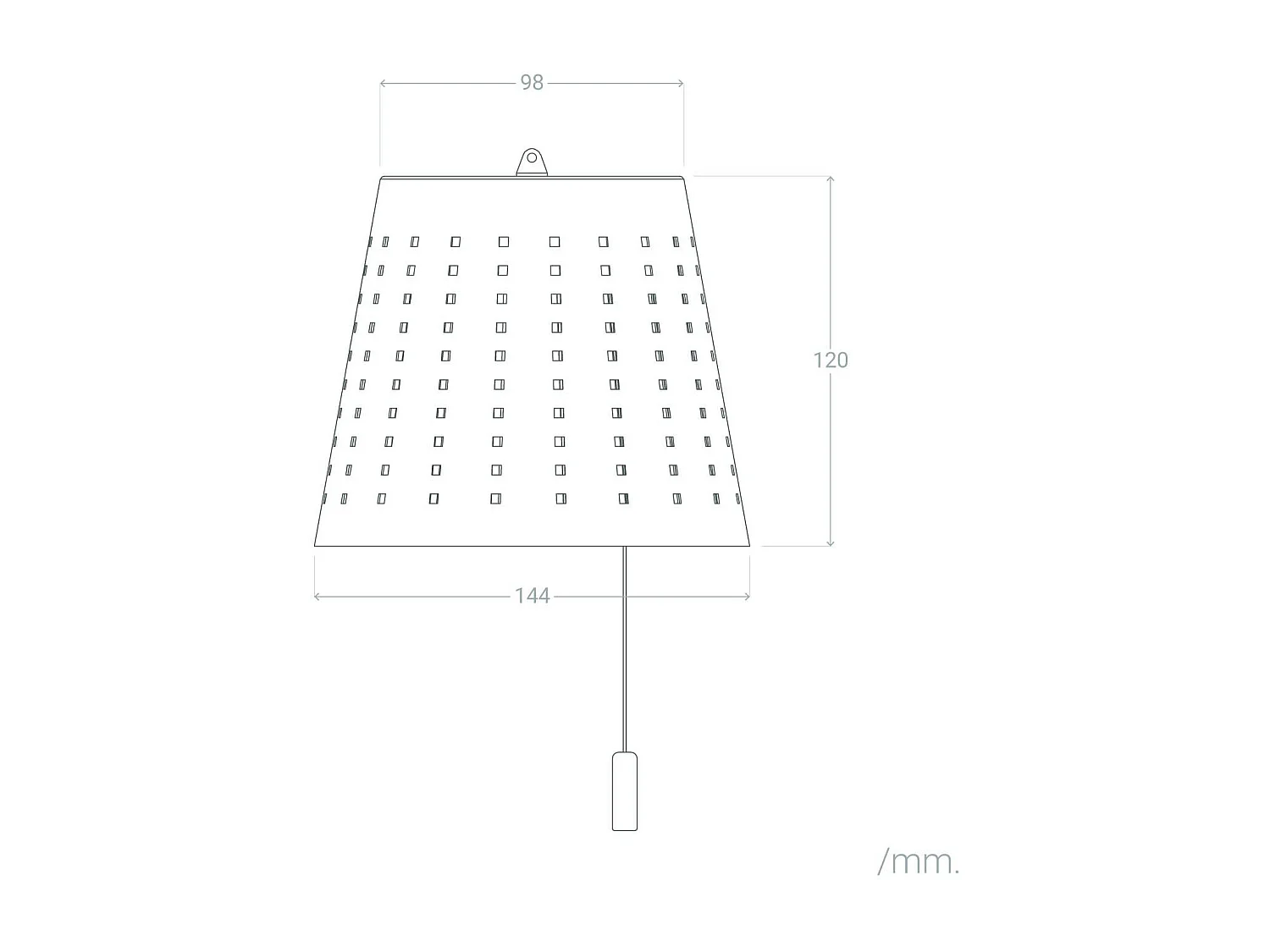 Suspension LED Extérieure Solaire Banate 3W Jaune Sable