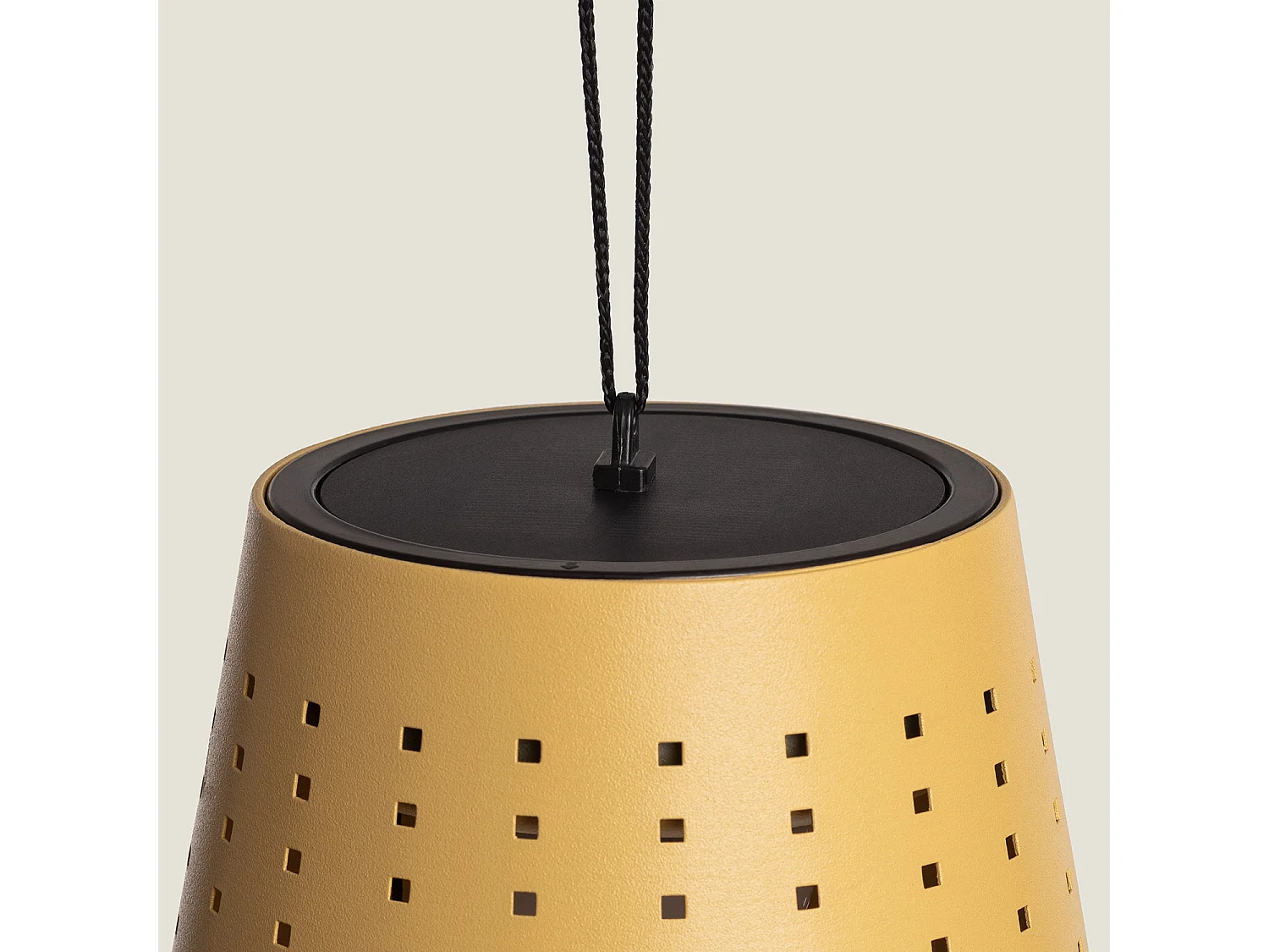 Suspension Solaire Extérieure LED 3W Métal Banate Jaune Sable