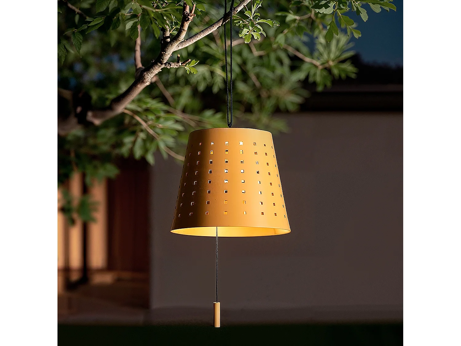 Suspension Solaire Extérieure LED 3W Métal Banate Jaune Sable
