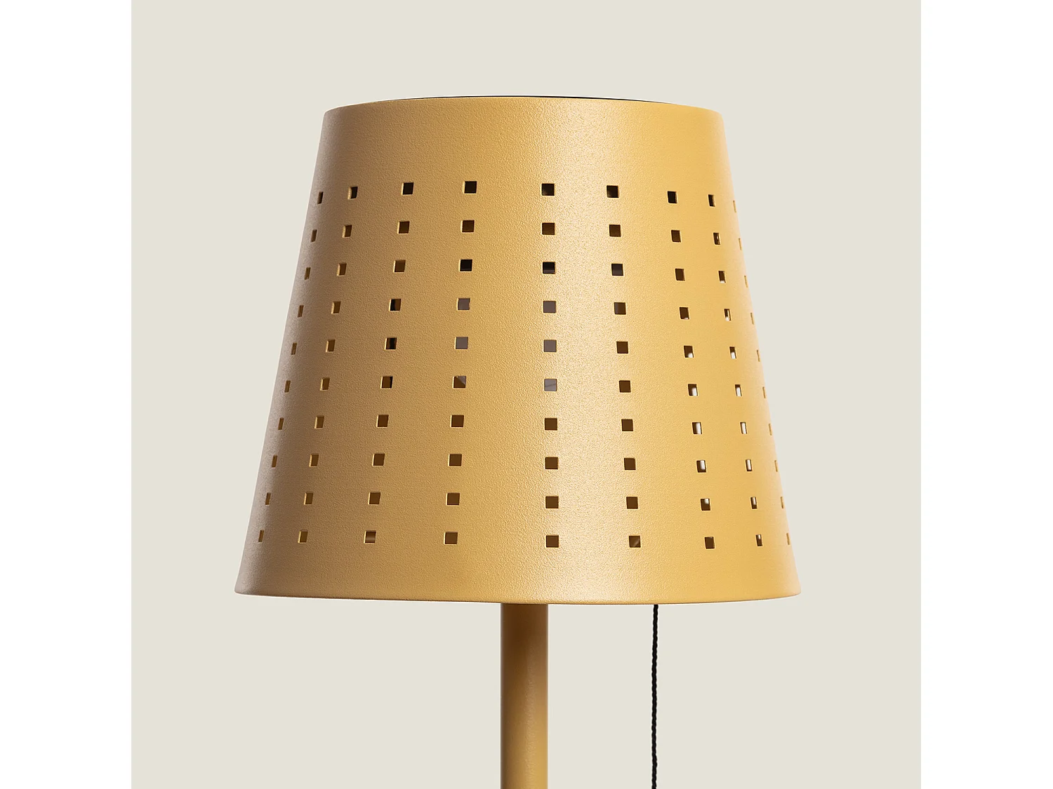 Lampada da Tavolo Solare per Esterni LED 3W Portatile con Batteria USB Ricaricabile Banate Giallo sabbia