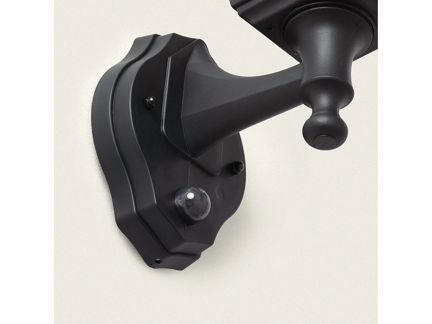 Lampada da Parete Esterno PC e Vetro Black Sennen Nero