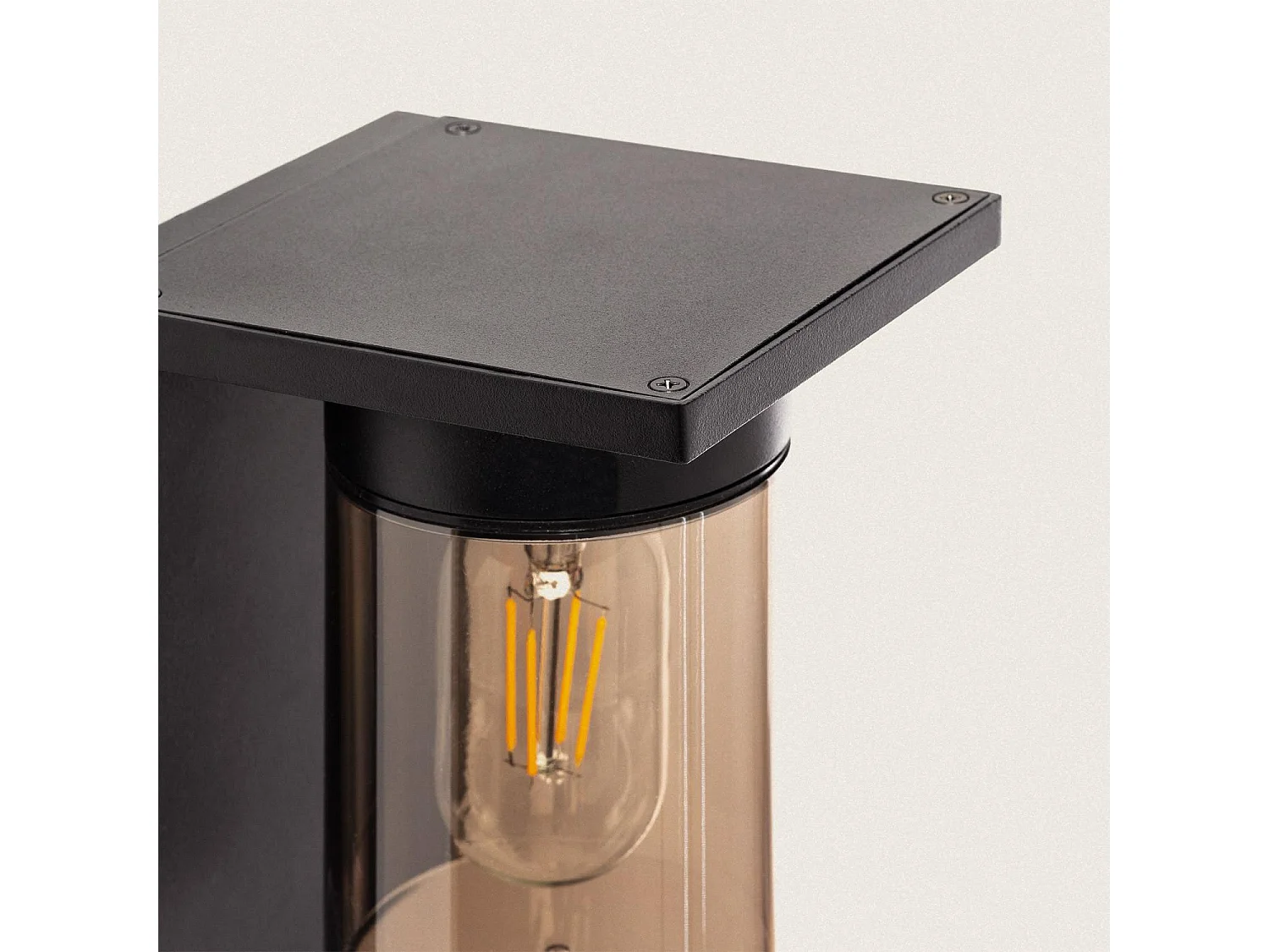 Aplique de Pared Exterior Aluminio Melba Negro