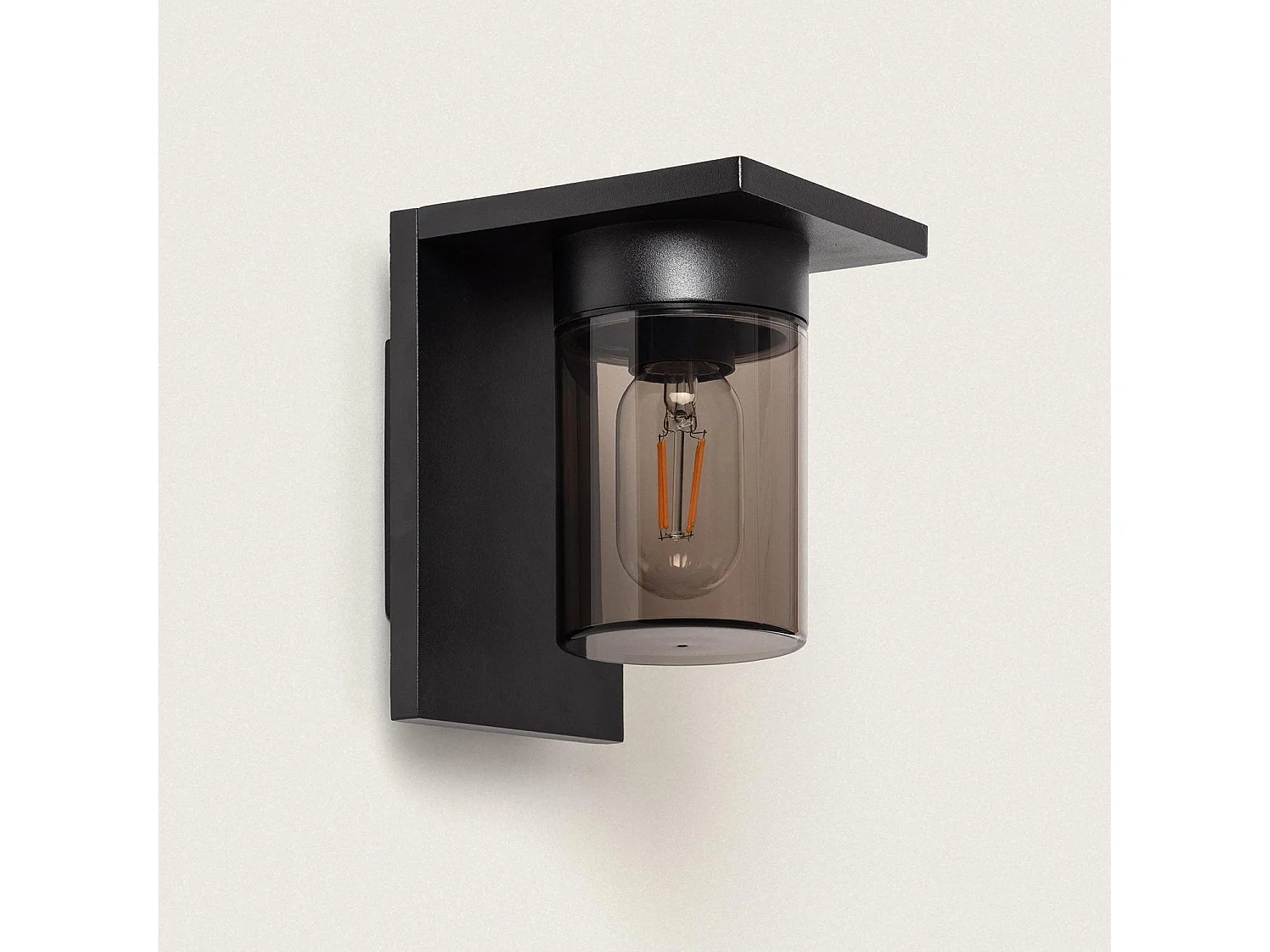 Aplique de Pared Exterior Aluminio Melba Negro