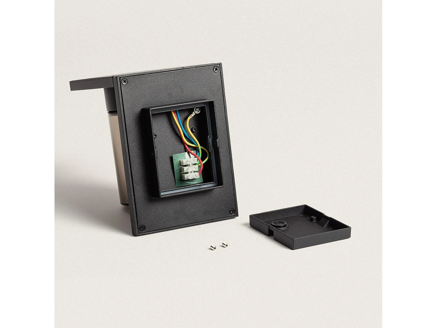 Aplique de Pared Exterior Aluminio Melba Negro