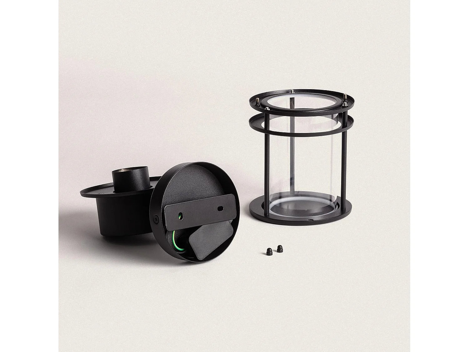 Aplique de Pared Exterior Antara Negro