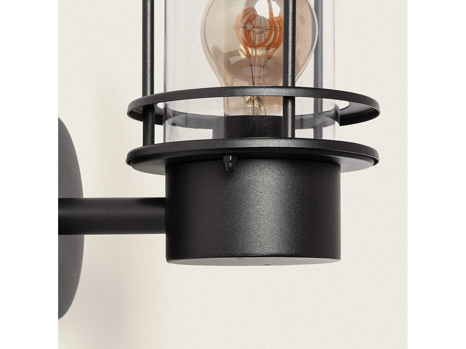 Applique Murale Extérieur en acier inoxydable Antara Noir