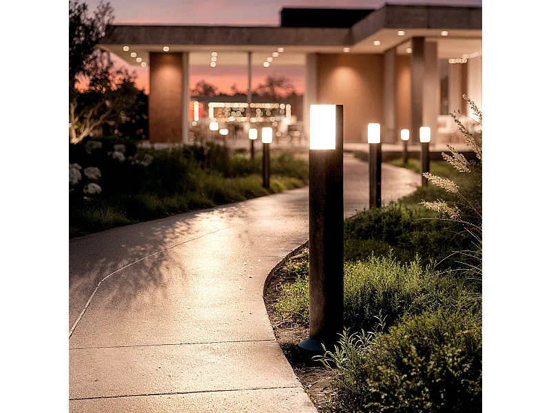 Baliza Exterior LED 5W Superficie Pie 60cm Tittan 3000K Blanco Cálido