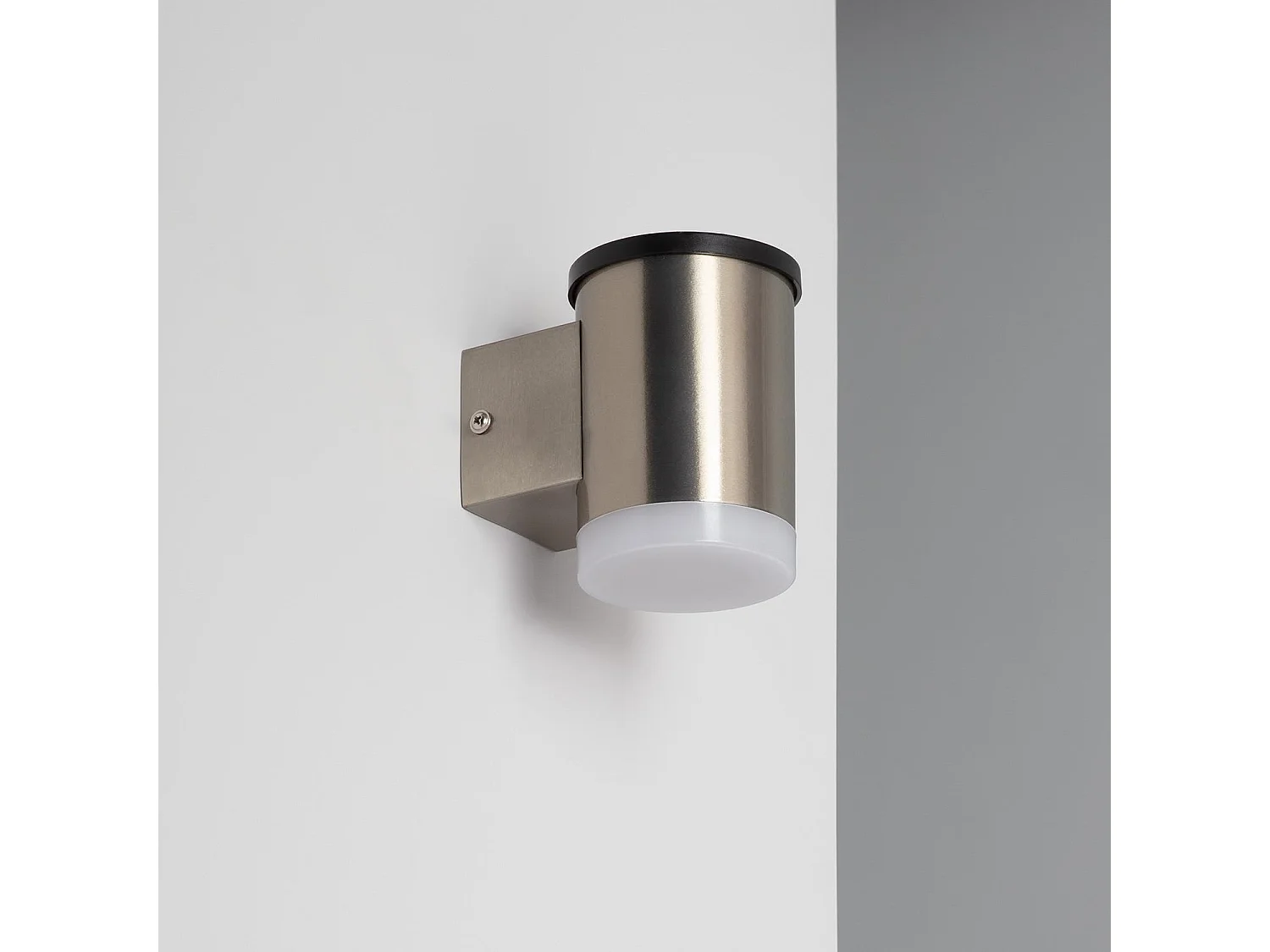 Aplique de Pared Exterior Solar LED de Aluminio Bekitro Blanco Cálido 3000K