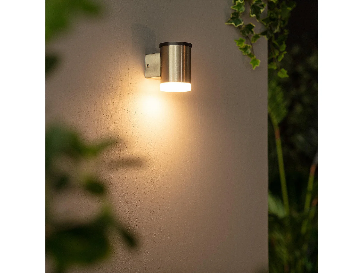 Applique Murale LED Extérieure Solaire Aluminium Bekitro Blanc chaud 3000K