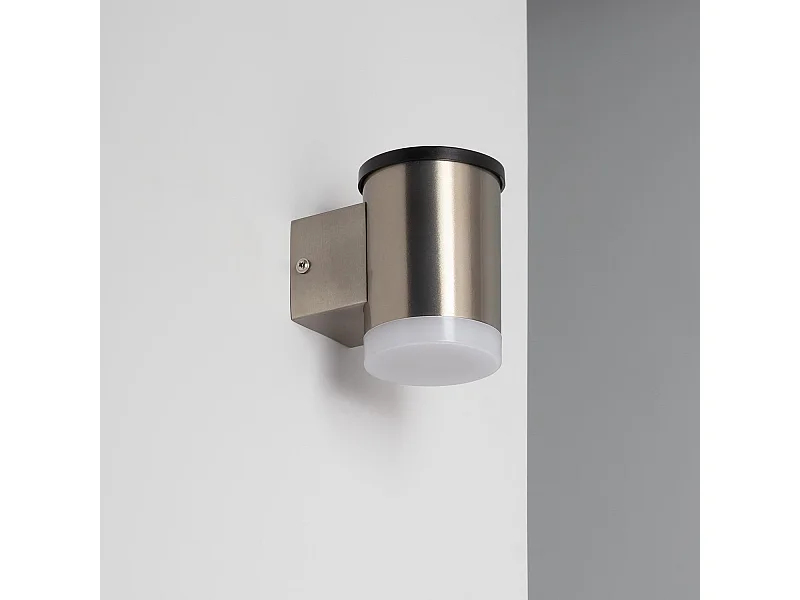 Aplique de Pared Exterior Solar LED de Aluminio Bekitro Blanco Cálido 3000K