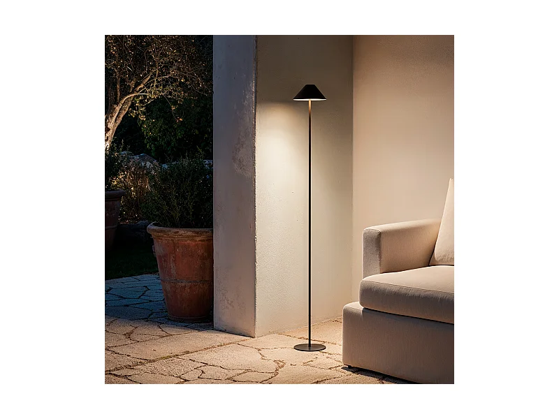 Lampada da Terra LED Kivuli 3W Portatile per Esterno con Batteria USB Ricaricabile Bianco