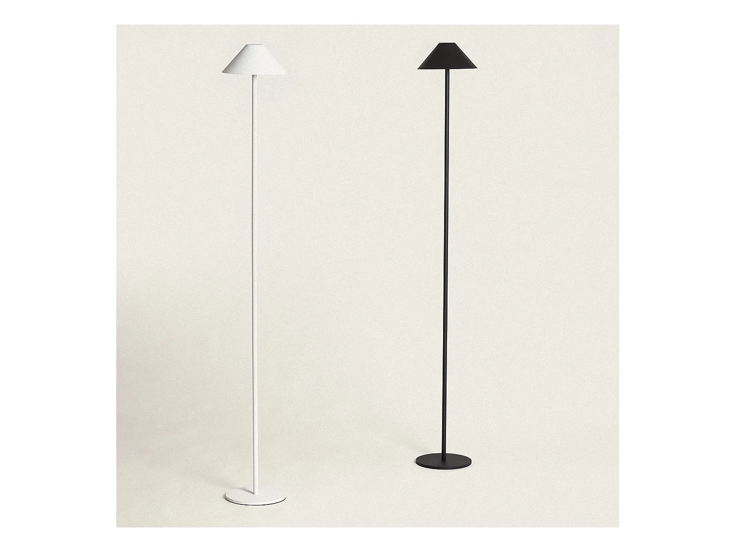 Lampada da Terra LED Kivuli 3W Portatile per Esterno con Batteria USB Ricaricabile Bianco