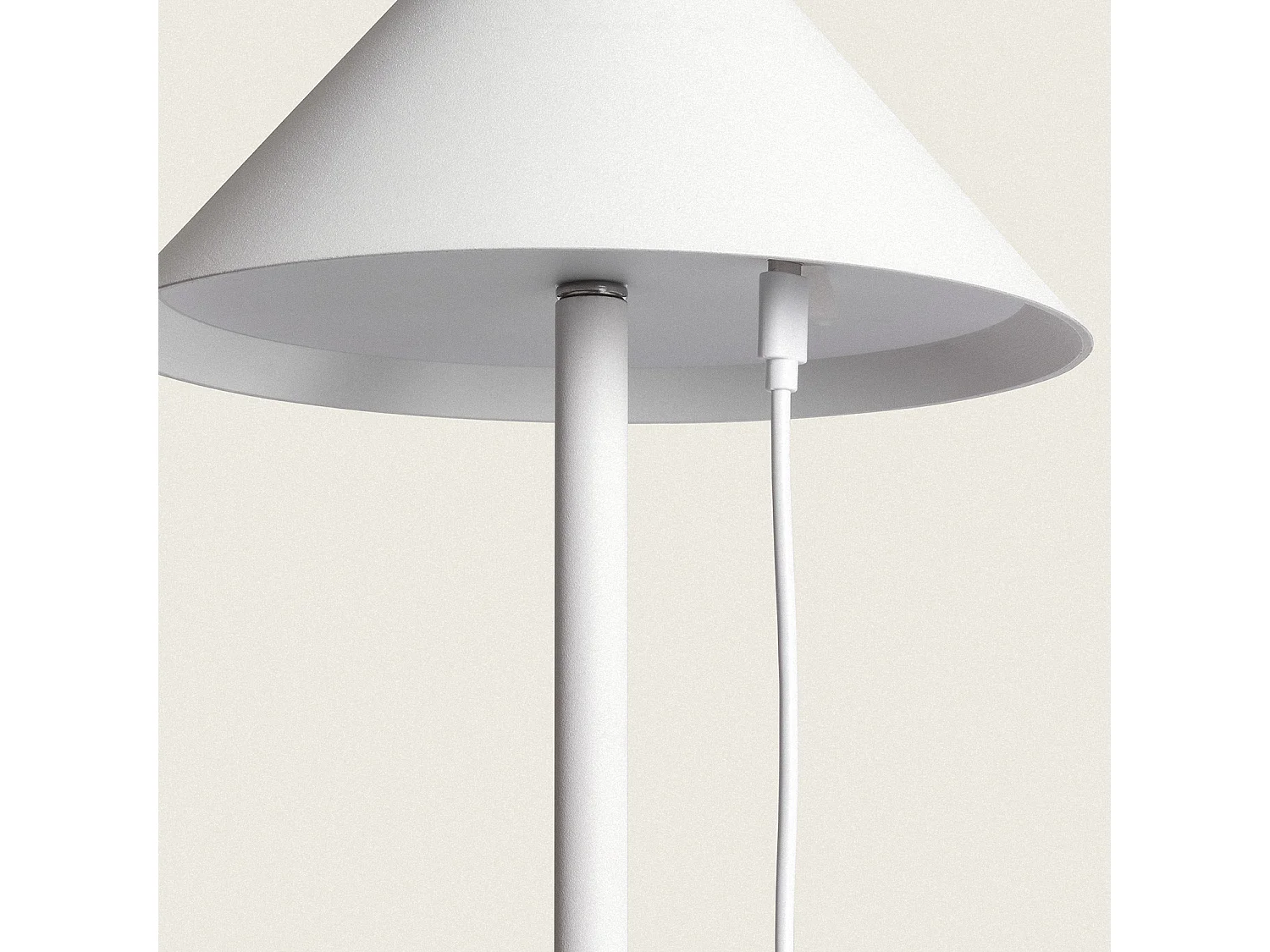 Lampadaire LED 3W Portable Extérieur avec Batterie USB Rechargeable Kivuli Blanc